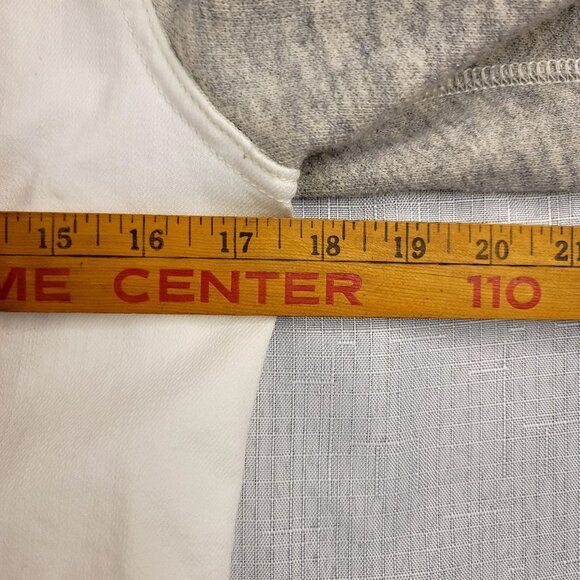 American Eagle Outfitters Womens White Gray Hooded Denim Jacket M (Callout) - Picture 8 of 12